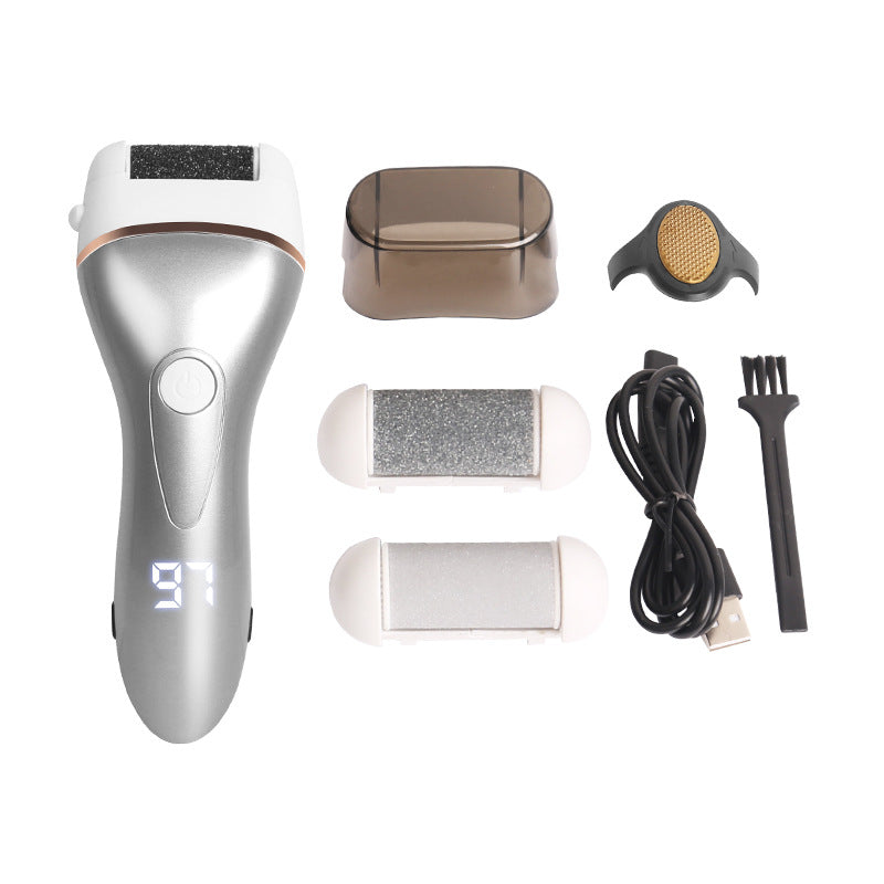 Rechargeable Electric Foot Grinder with 3 Grinding Heads