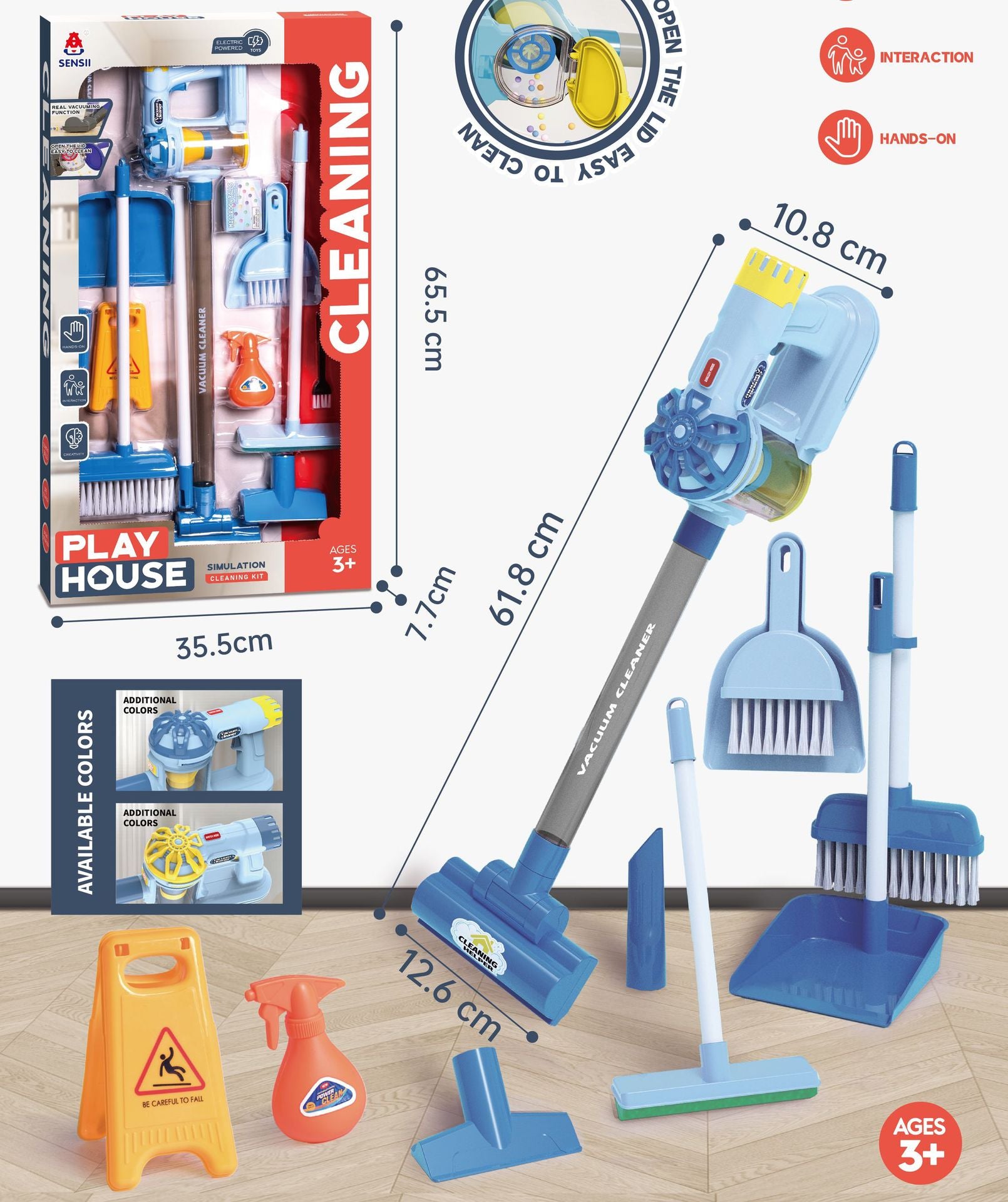 Children Electric Pretend Vacuum Cleaner Set