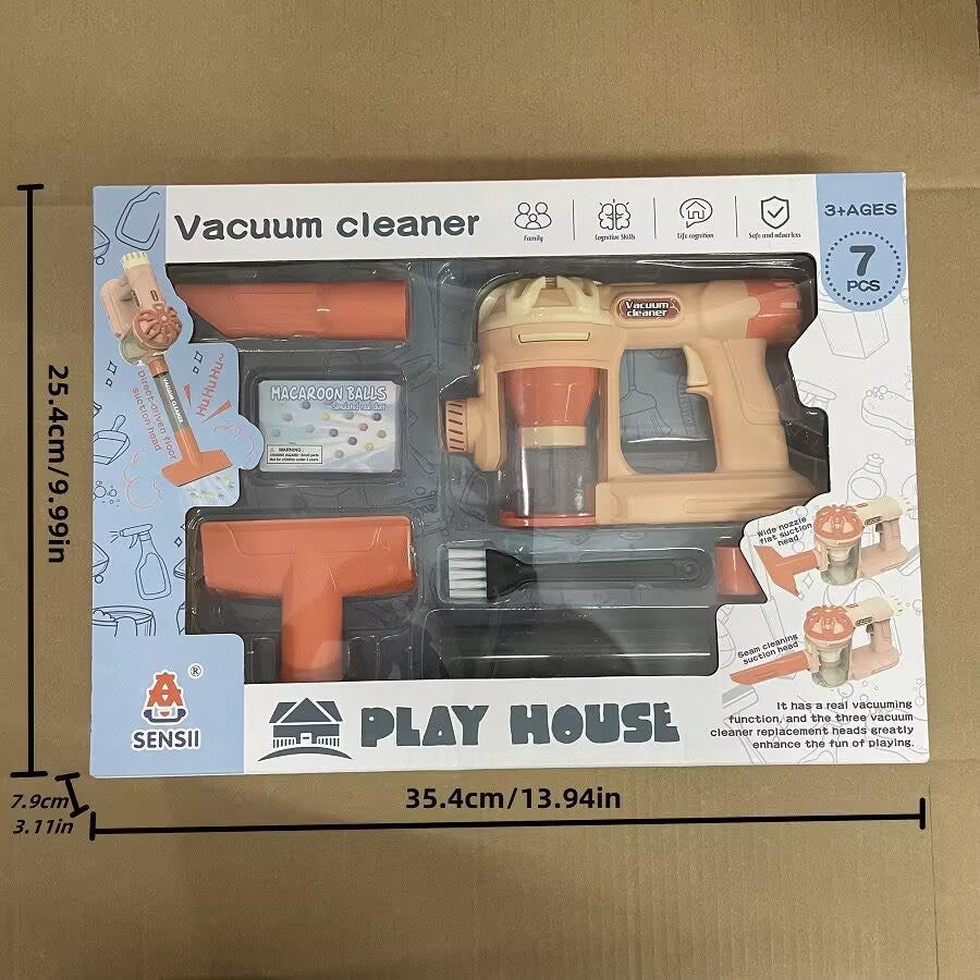 Children Electric Pretend Vacuum Cleaner Set