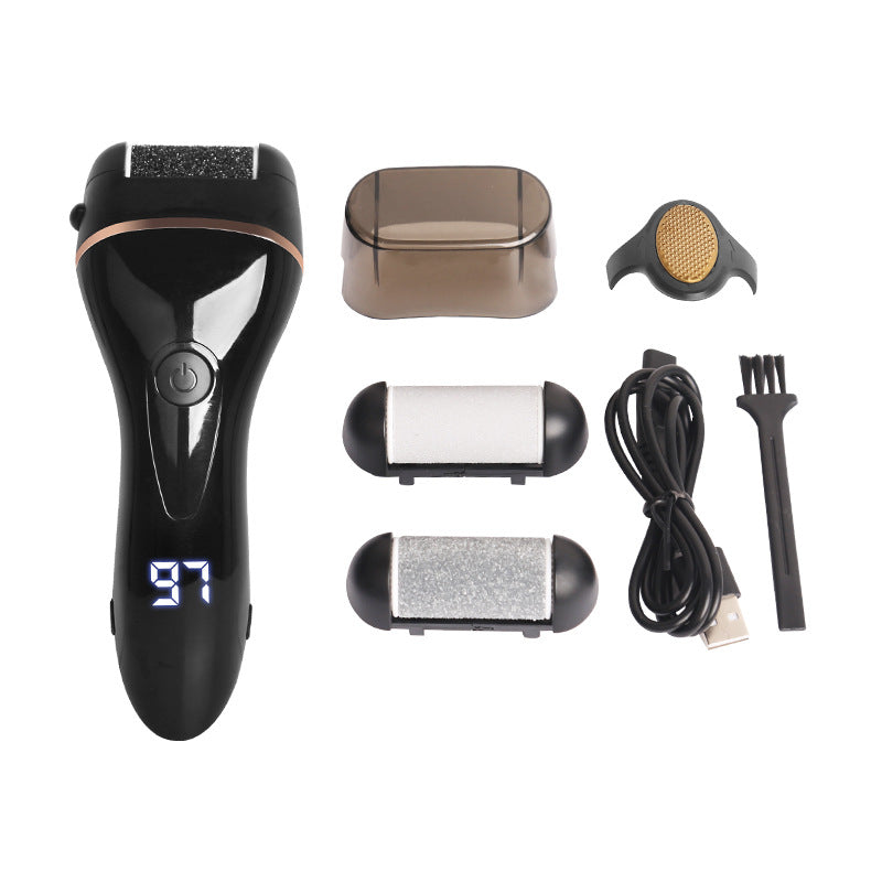 Rechargeable Electric Foot Grinder with 3 Grinding Heads
