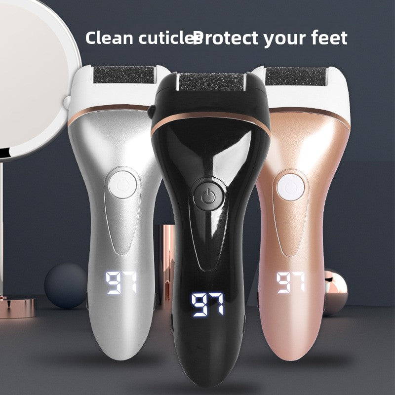 Rechargeable Electric Foot Grinder with 3 Grinding Heads