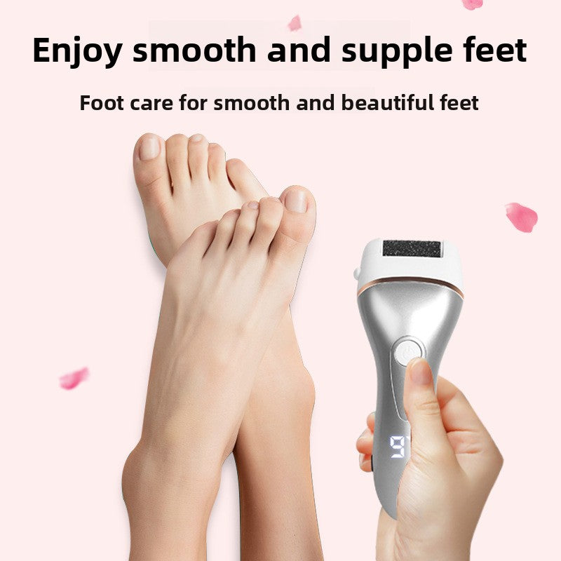 Rechargeable Electric Foot Grinder with 3 Grinding Heads