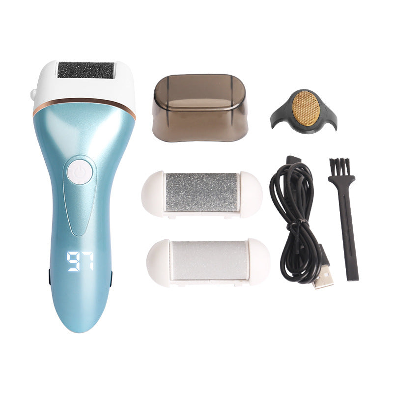 Rechargeable Electric Foot Grinder with 3 Grinding Heads