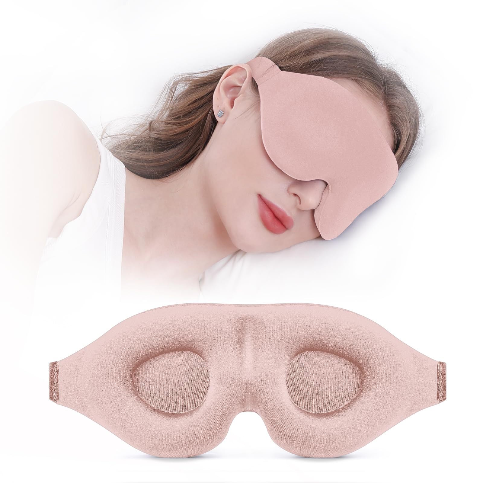 Adjustable 3D Contoured Sleep Eye Mask