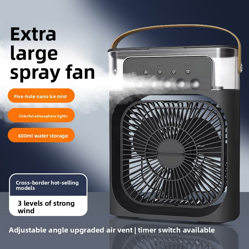 Portable USB spray humidifying fan