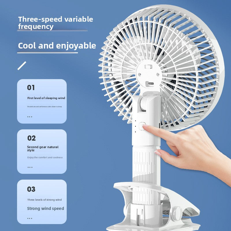 USB Rechargeable Handheld Desk Fan