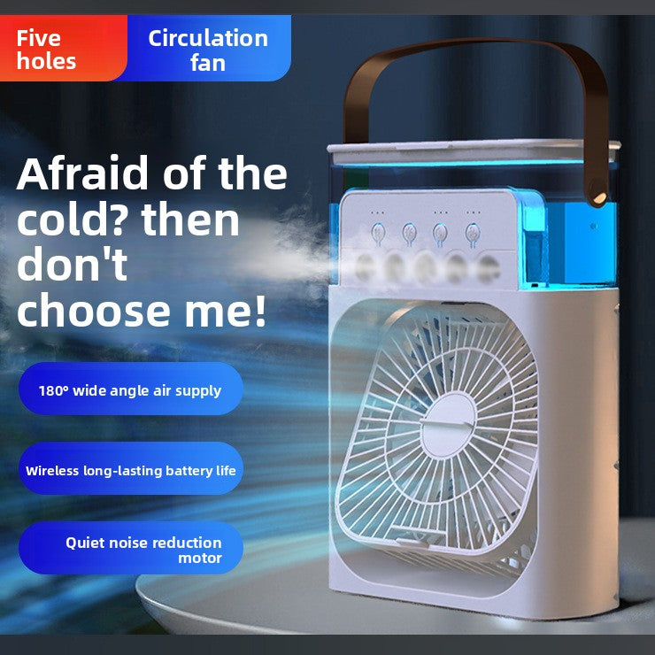 Portable USB spray humidifying fan